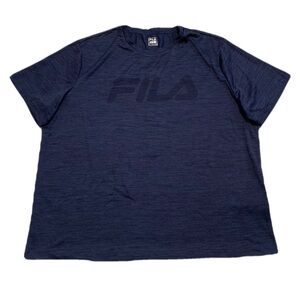 FILA Men's Navy Blue Athletic T-shirt, Size XL